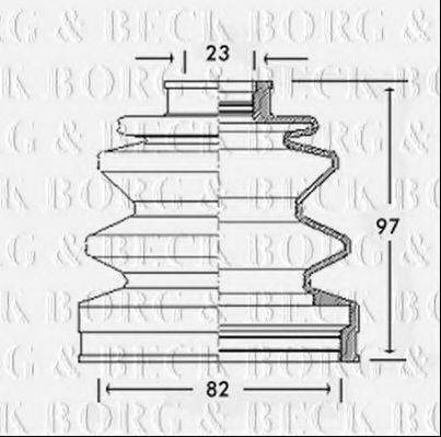 BORG & BECK BCB2288 Пильовик, приводний вал