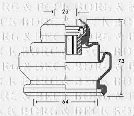 BORG & BECK BCB2440 Пильовик, приводний вал