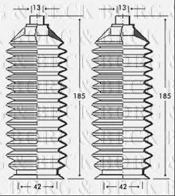 BORG & BECK BSG3240 Пильовик, рульове управління