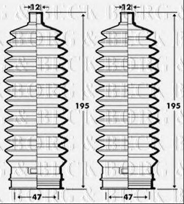 BORG & BECK BSG3306 Пильовик, рульове управління