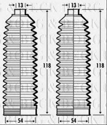 BORG & BECK BSG3365 Пильовик, рульове управління