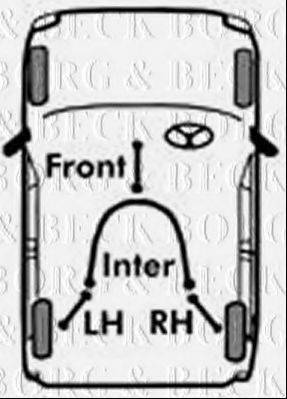 BORG & BECK BKB2319 Трос, стоянкова гальмівна система