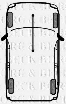 BORG & BECK BKB3041 Трос, стоянкова гальмівна система