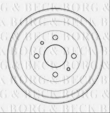 BORG & BECK BBR7253 Гальмівний барабан