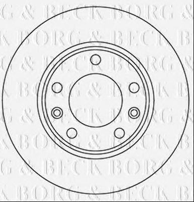 BORG & BECK BBD5358 гальмівний диск