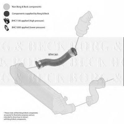 BORG & BECK BTH1361 Трубка повітря, що нагнітається