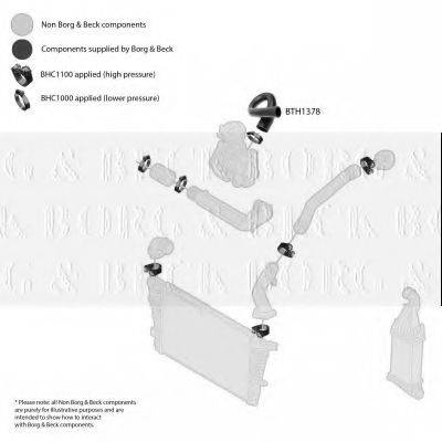 BORG & BECK BTH1378 Трубка повітря, що нагнітається