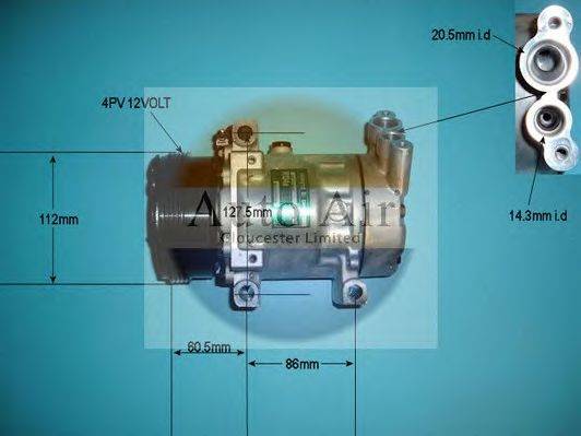 AUTO AIR GLOUCESTER 144049 Компресор, кондиціонер