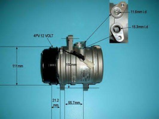 AUTO AIR GLOUCESTER 141172 Компресор, кондиціонер