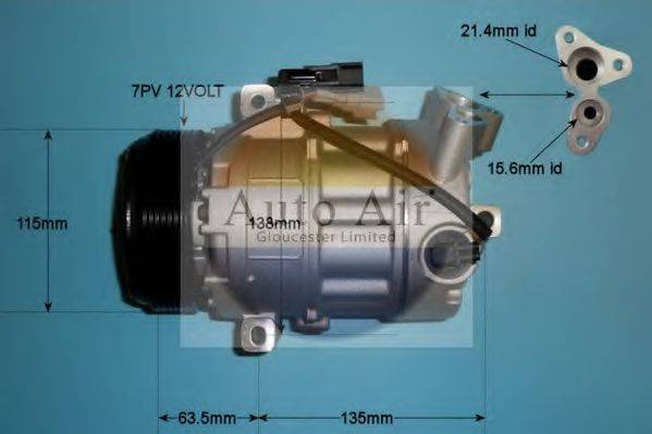 AUTO AIR GLOUCESTER 149734P Компресор, кондиціонер