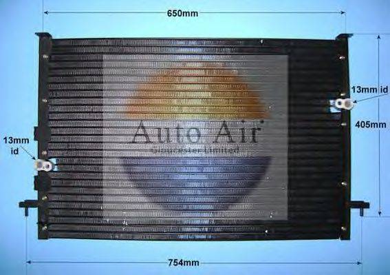 AUTO AIR GLOUCESTER 163933 Конденсатор, кондиціонер