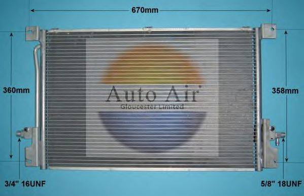 AUTO AIR GLOUCESTER 166540 Конденсатор, кондиціонер