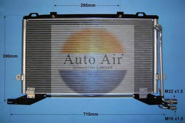 AUTO AIR GLOUCESTER 166587 Конденсатор, кондиціонер