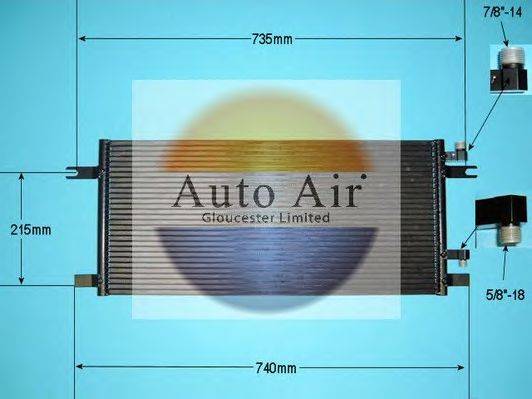 AUTO AIR GLOUCESTER 161352 Конденсатор, кондиціонер