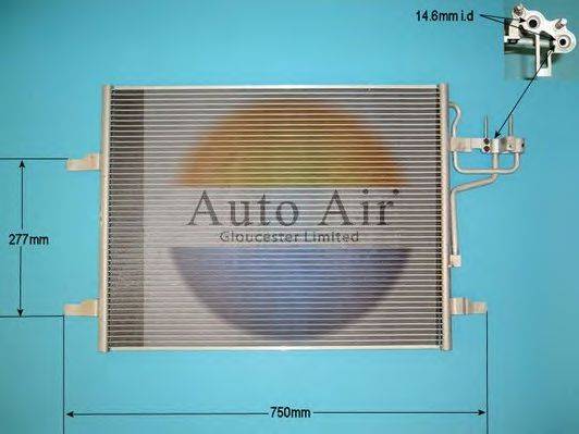 AUTO AIR GLOUCESTER 166229 Конденсатор, кондиціонер