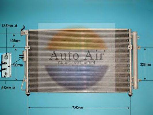 AUTO AIR GLOUCESTER 169961 Конденсатор, кондиціонер