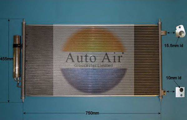 AUTO AIR GLOUCESTER 160013 Конденсатор, кондиціонер