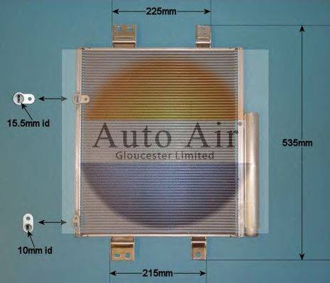 AUTO AIR GLOUCESTER 161363 Конденсатор, кондиціонер