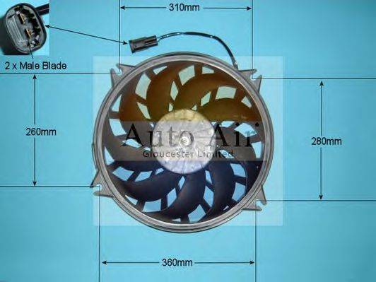 AUTO AIR GLOUCESTER 051125 Електродвигун, вентилятор радіатора