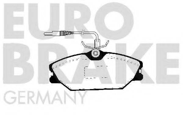 EUROBRAKE 5502223925 Комплект гальмівних колодок, дискове гальмо