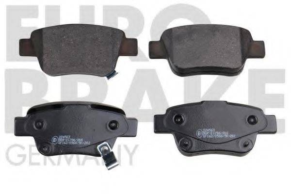 EUROBRAKE 5502224563 Комплект гальмівних колодок, дискове гальмо