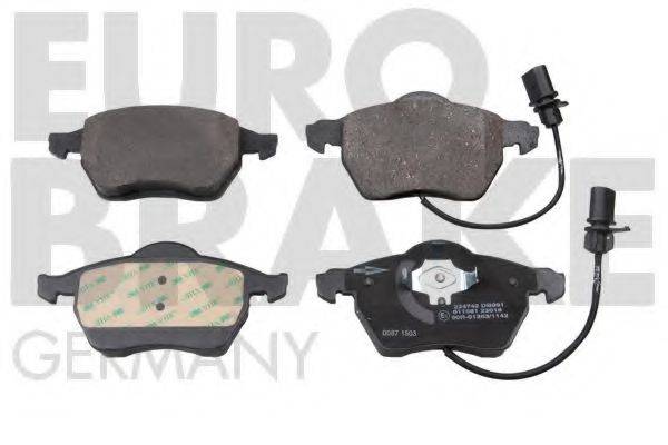 EUROBRAKE 5502224742 Комплект гальмівних колодок, дискове гальмо