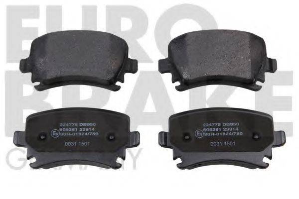 EUROBRAKE 5502224775 Комплект гальмівних колодок, дискове гальмо