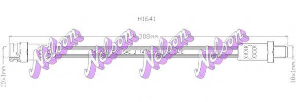 BROVEX-NELSON H1641 Гальмівний шланг