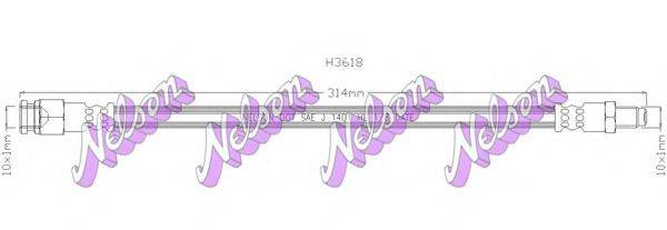 BROVEX-NELSON H3618 Гальмівний шланг