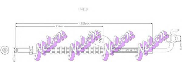 BROVEX-NELSON H4110 Гальмівний шланг