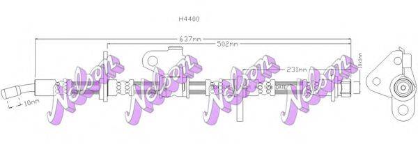 BROVEX-NELSON H4400 Гальмівний шланг