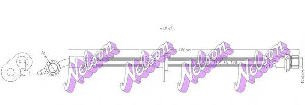 BROVEX-NELSON H4543 Гальмівний шланг