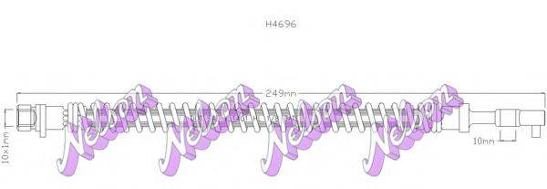 BROVEX-NELSON H4696 Гальмівний шланг