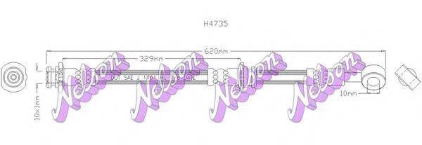 BROVEX-NELSON H4735 Гальмівний шланг