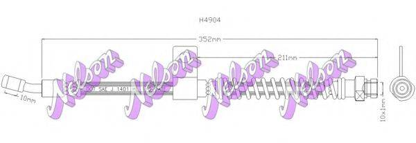 BROVEX-NELSON H4904 Гальмівний шланг