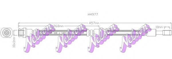 BROVEX-NELSON H4977 Гальмівний шланг