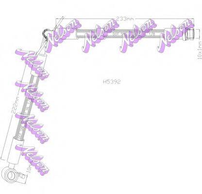 BROVEX-NELSON H5392 Гальмівний шланг