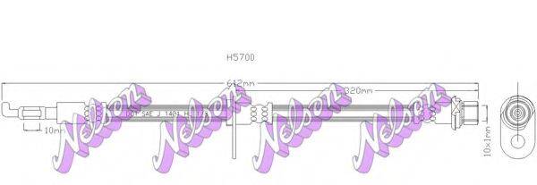 BROVEX-NELSON H5700 Гальмівний шланг