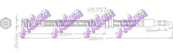BROVEX-NELSON H5757 Гальмівний шланг
