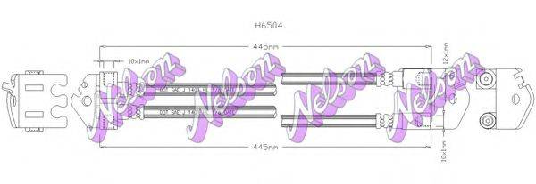 BROVEX-NELSON H6504 Гальмівний шланг