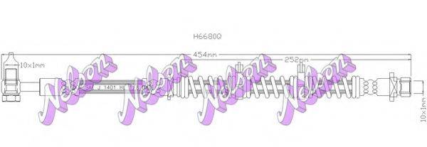 BROVEX-NELSON H6680Q Гальмівний шланг