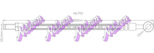 BROVEX-NELSON H6700 Гальмівний шланг