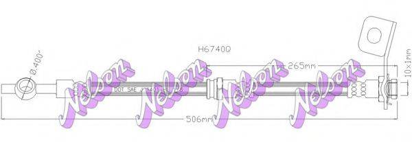 BROVEX-NELSON H6740Q Гальмівний шланг