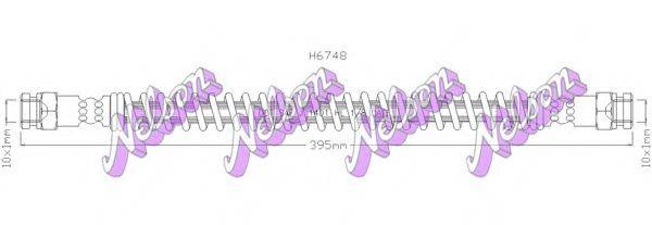 BROVEX-NELSON H6748 Гальмівний шланг