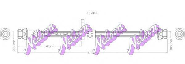 BROVEX-NELSON H6861 Гальмівний шланг