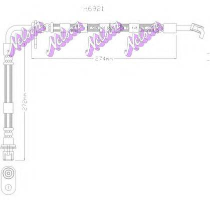 BROVEX-NELSON H6921 Гальмівний шланг