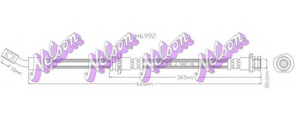 BROVEX-NELSON H6992 Гальмівний шланг