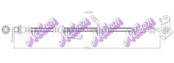BROVEX-NELSON H7100 Гальмівний шланг