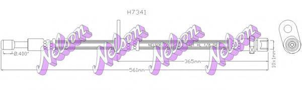 BROVEX-NELSON H7341 Гальмівний шланг