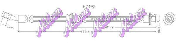 BROVEX-NELSON H7492 Гальмівний шланг